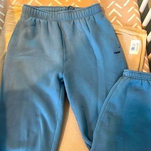 TNA sweat pants blue size M women’s only worn once great condition